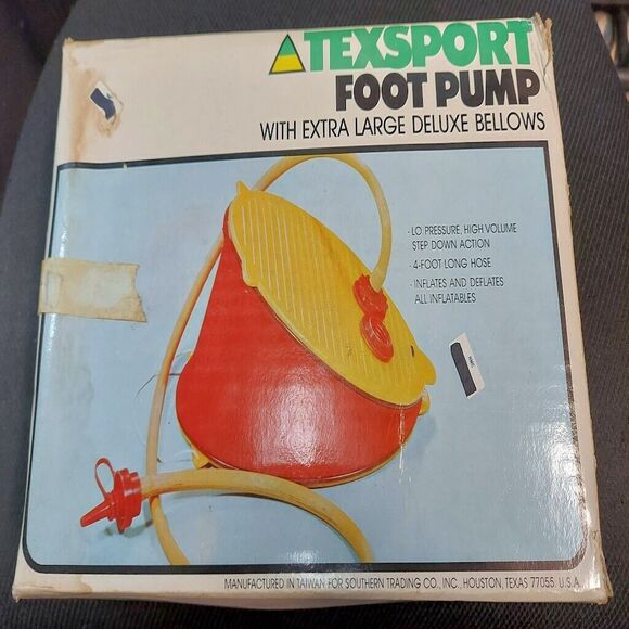Texsport Foot Air Pump Deluxe High Volume Bellows *Tested - Picture 2 of 2